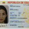 Colombian identity card