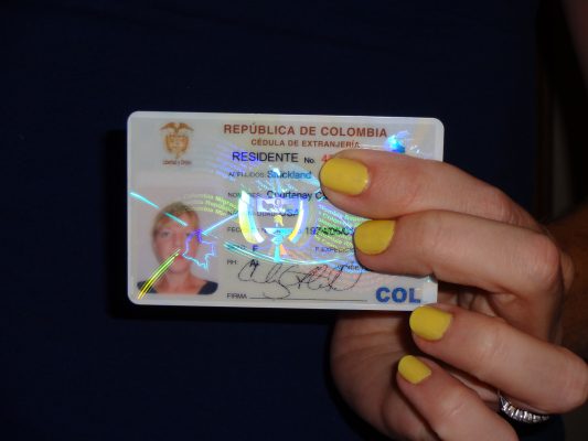 Colombian identity card