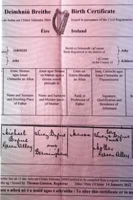 GET A BIRTH CERTIFICATE NOW