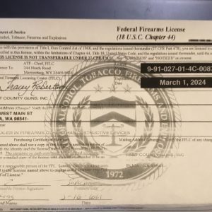 Federal Firearms Licenses