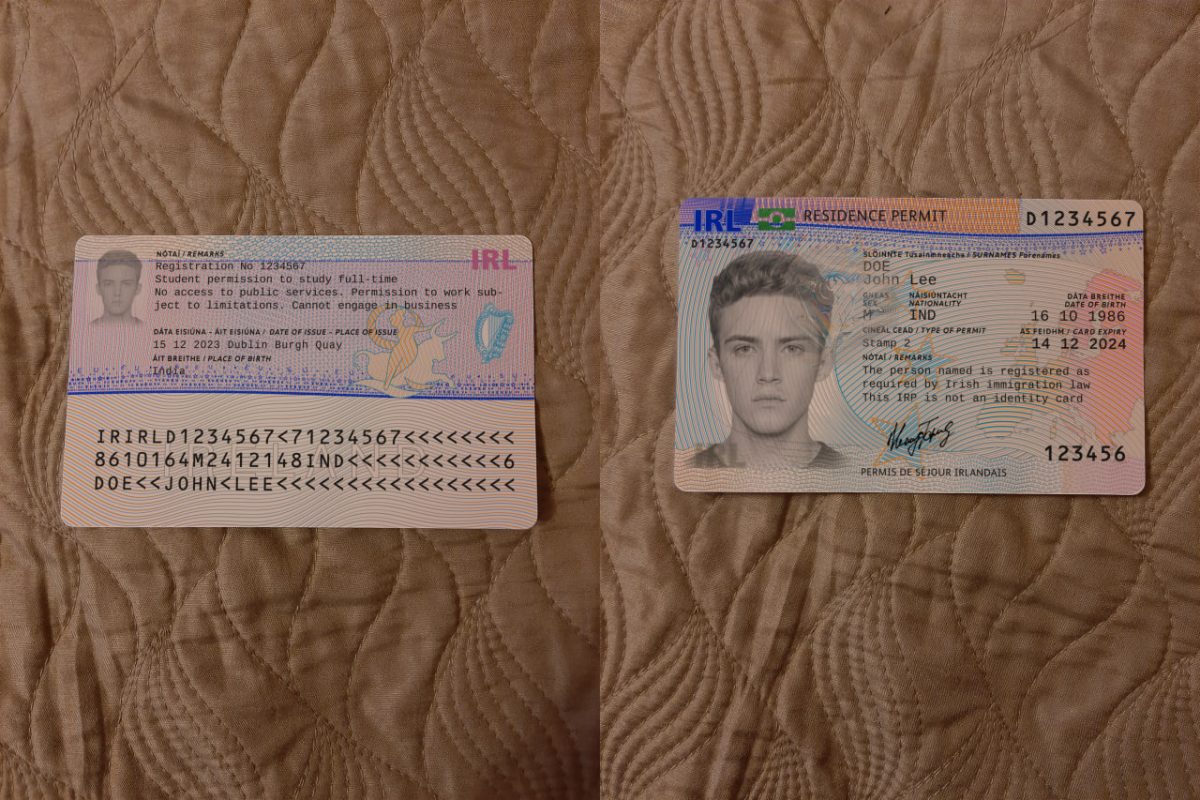 Irish residence permit